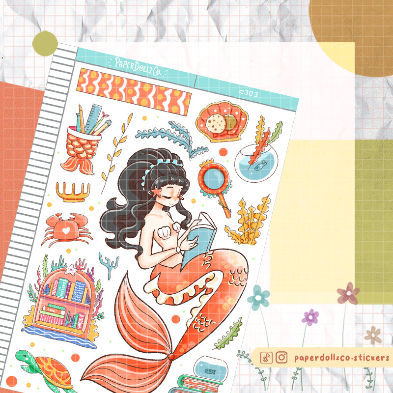 Bookish | The Modern Mermaids | Collection Stickers | C303