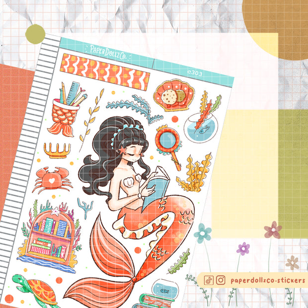 Bookish | The Modern Mermaids | Collection Stickers | C303