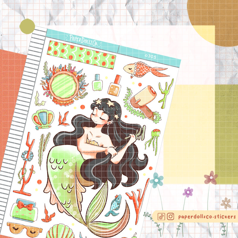Stylish | The Modern Mermaids | Collection Stickers | C305