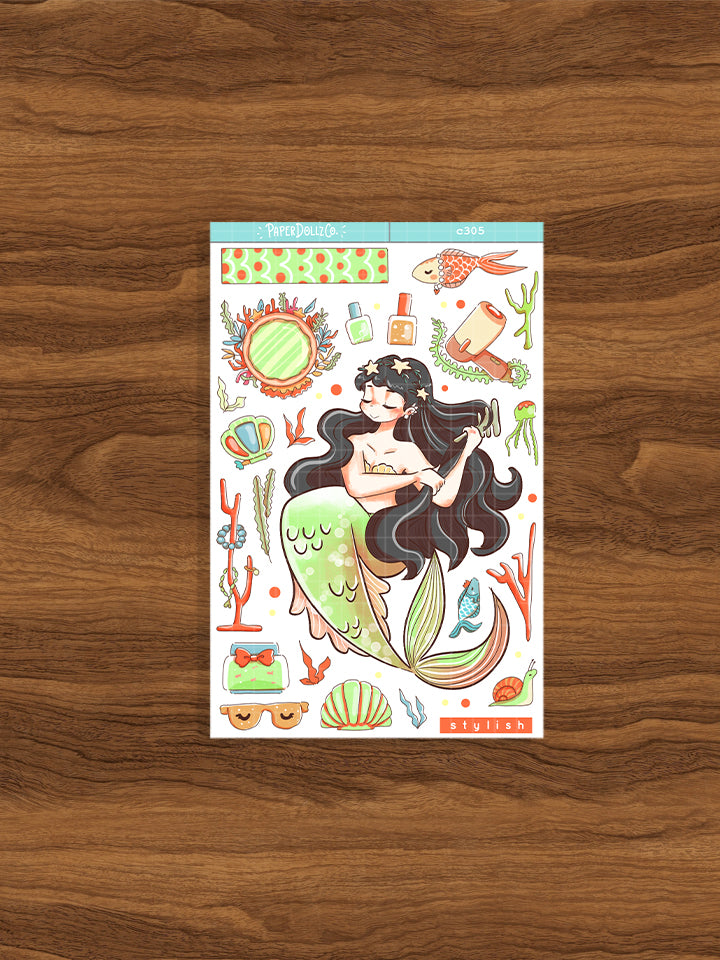 Stylish | The Modern Mermaids | Collection Stickers | C305