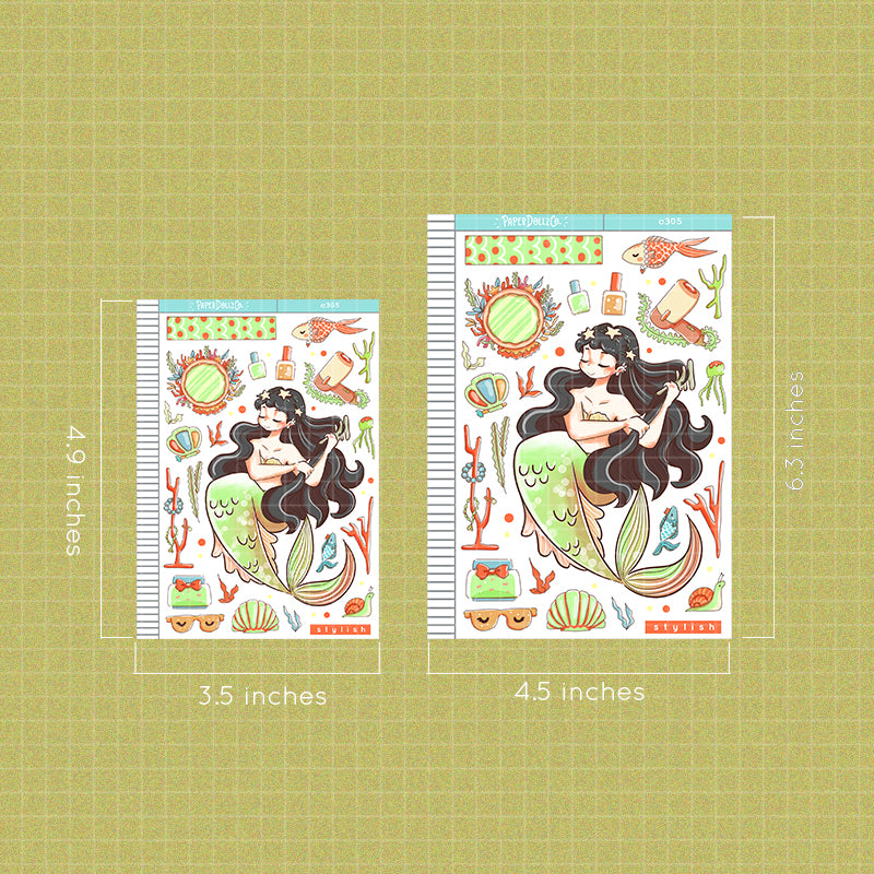Stylish | The Modern Mermaids | Collection Stickers | C305