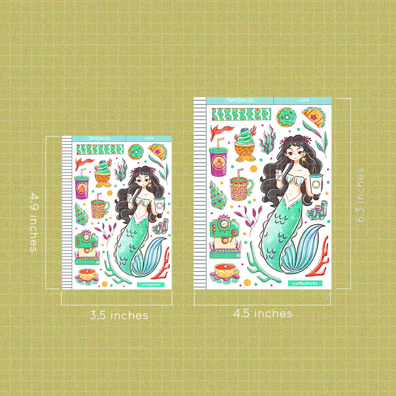 Coffeeholic | The Modern Mermaids | Collection Stickers | C306