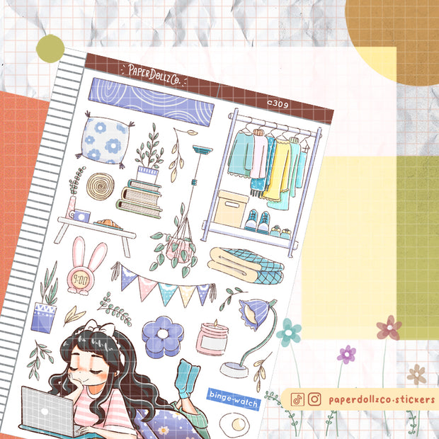 Binge-watch | Home Buddy | Collection Stickers | C309