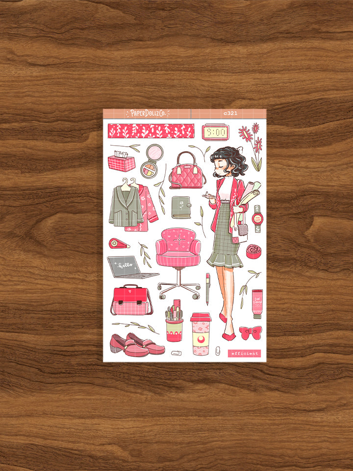 Efficient | Working Women | Collection Stickers | C321