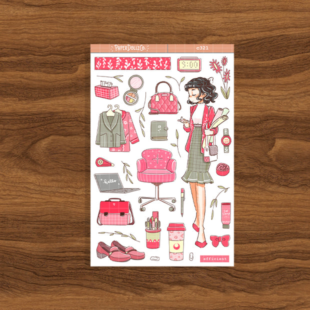 Efficient | Working Women | Collection Stickers | C321