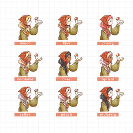 Birds of Autumn | PaperDollzCo | Sticker Book | CB049