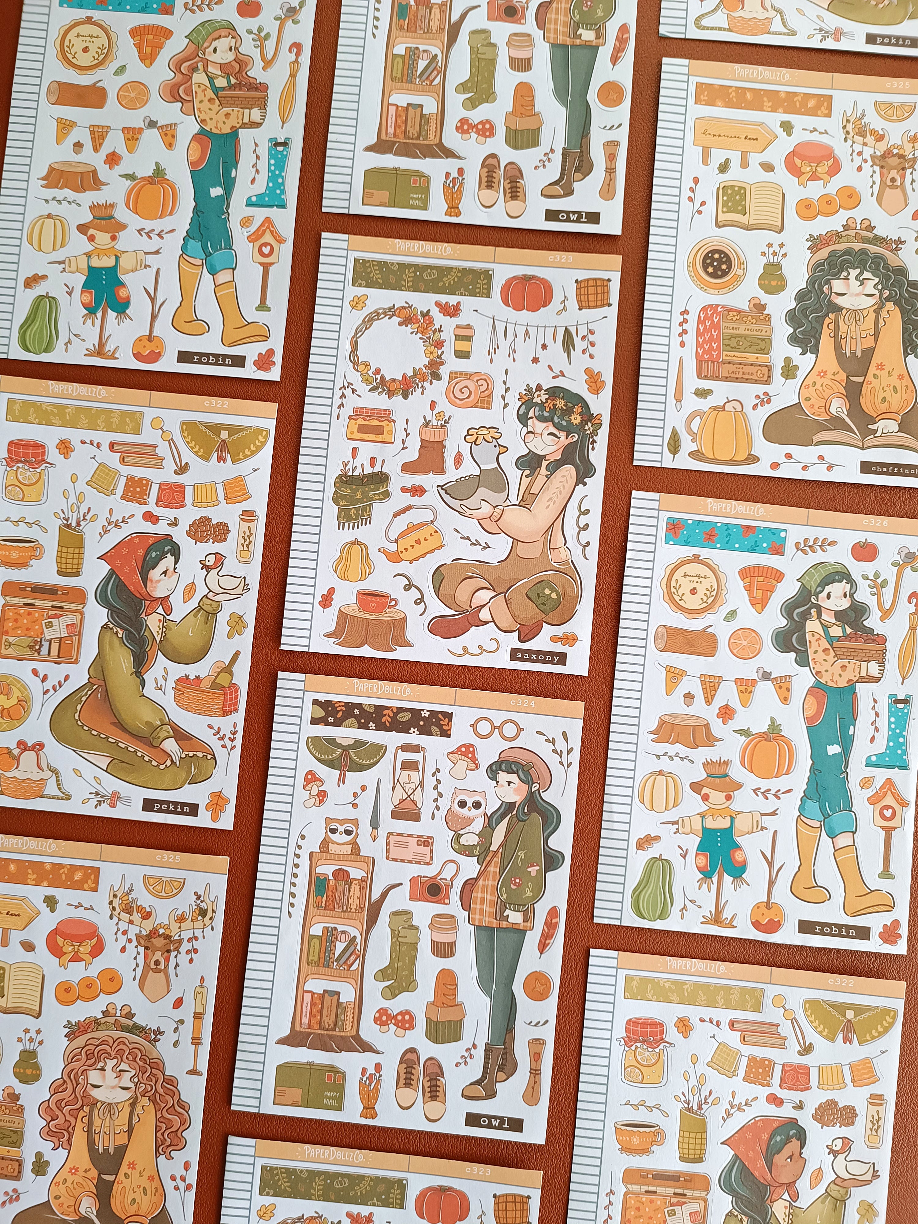 Owl | Birds of Autumn | Collection Stickers | C324