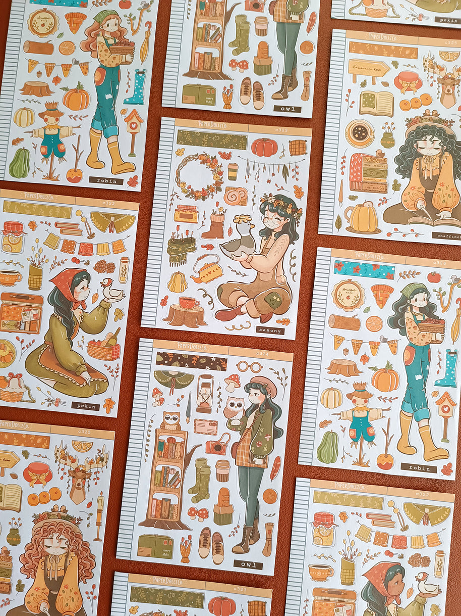 Owl | Birds of Autumn | Collection Stickers | C324