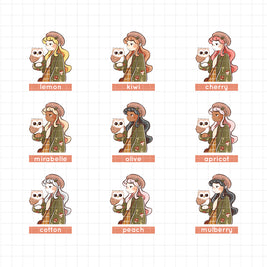 Birds of Autumn | PaperDollzCo | Sticker Book | CB049