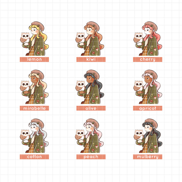 Owl | Birds of Autumn | Just Dolls Stickers | J377