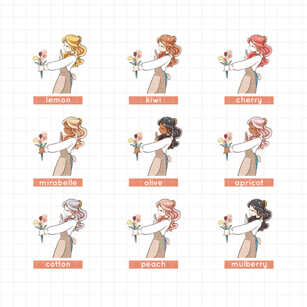 Flower Shop | True Passion | Just Dolls Stickers | J380