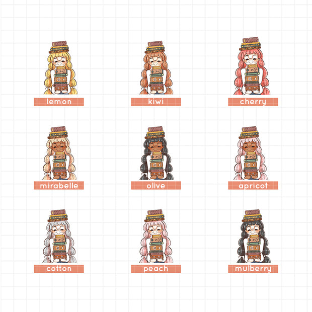 Book Shop | True Passion | Just Dolls Stickers | J382
