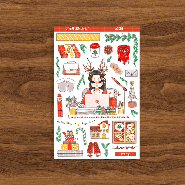 Busy | Joy to the Dolly World | Collection Stickers | c338