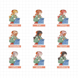 Joy to the Dolly World | PaperDollzCo | Sticker Book | CB053