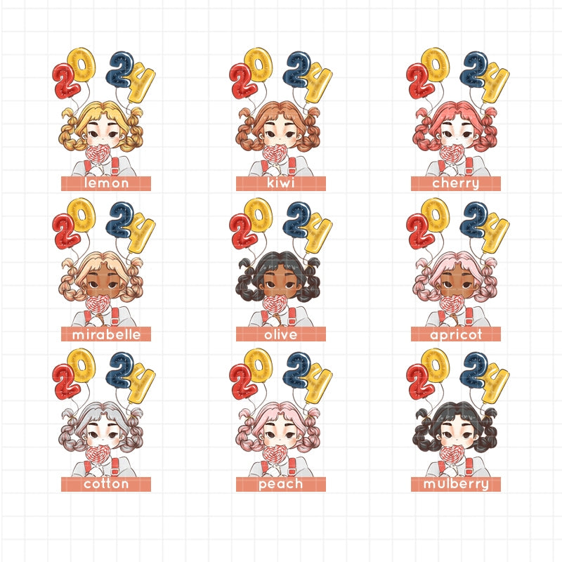 Year of the Rising Dragon | PaperDollzCo | Sticker Book | CB054