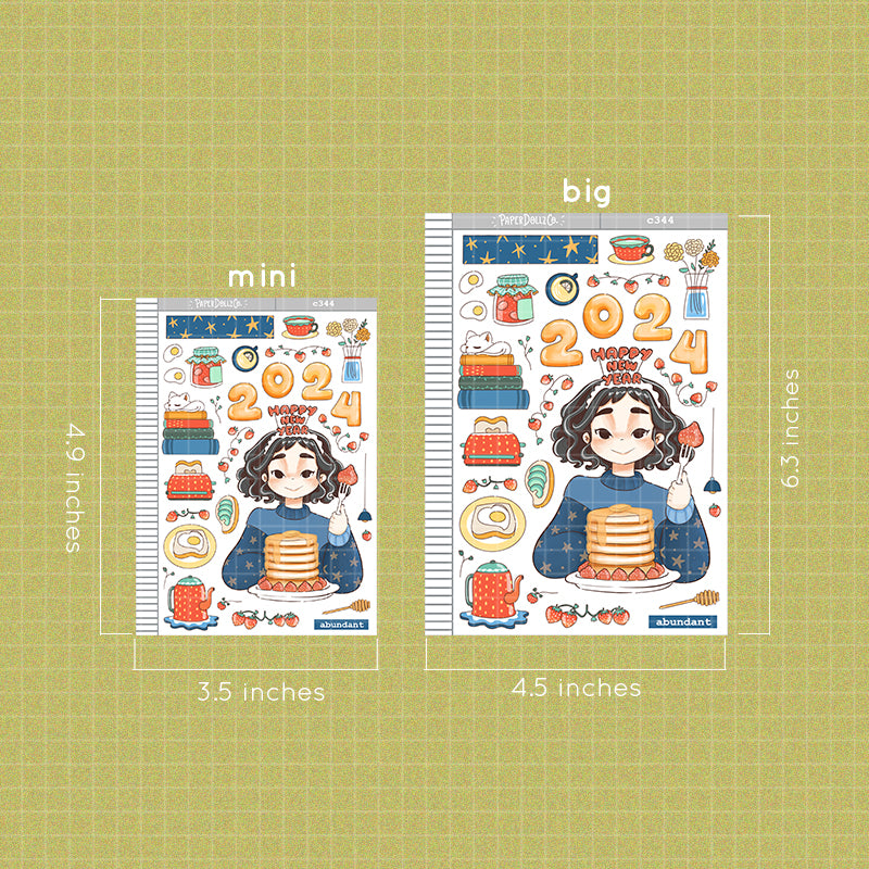 Abundant | New Year | Collection Stickers | C344