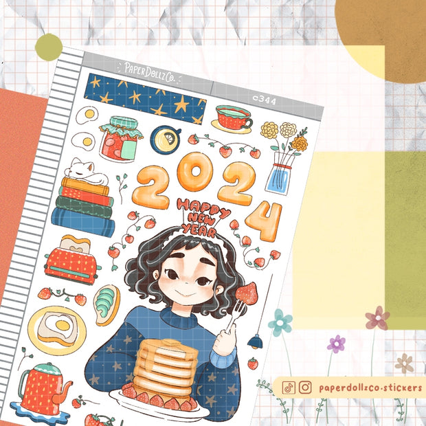 Abundant | New Year | Collection Stickers | C344