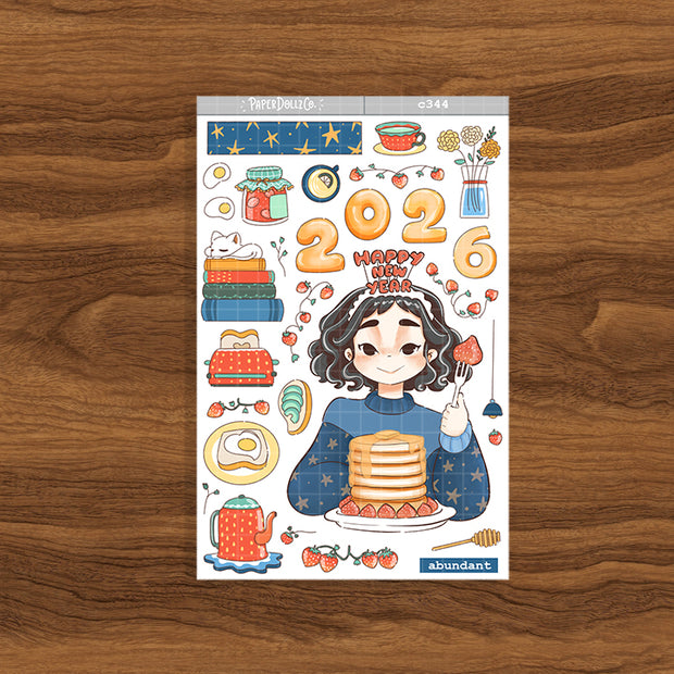 Abundant | New Year | Collection Stickers | C344