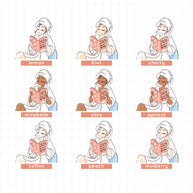 Year of the Rising Dragon | PaperDollzCo | Sticker Book | CB054