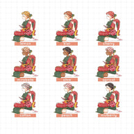 Year of the Rising Dragon | PaperDollzCo | Sticker Book | CB054