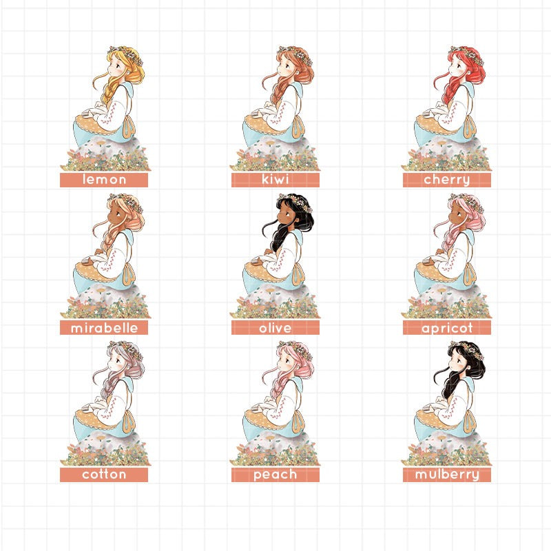 Blossoming | PaperDollzCo | Sticker Book | CB057