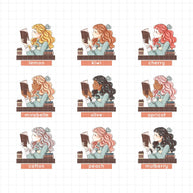 Alone Time | PaperDollzCo | Sticker Book | CB058