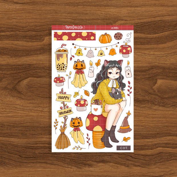 Cat | Fluffy Tails | Collection Stickers | C381