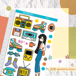 90's Planner | Collection Stickers | C407