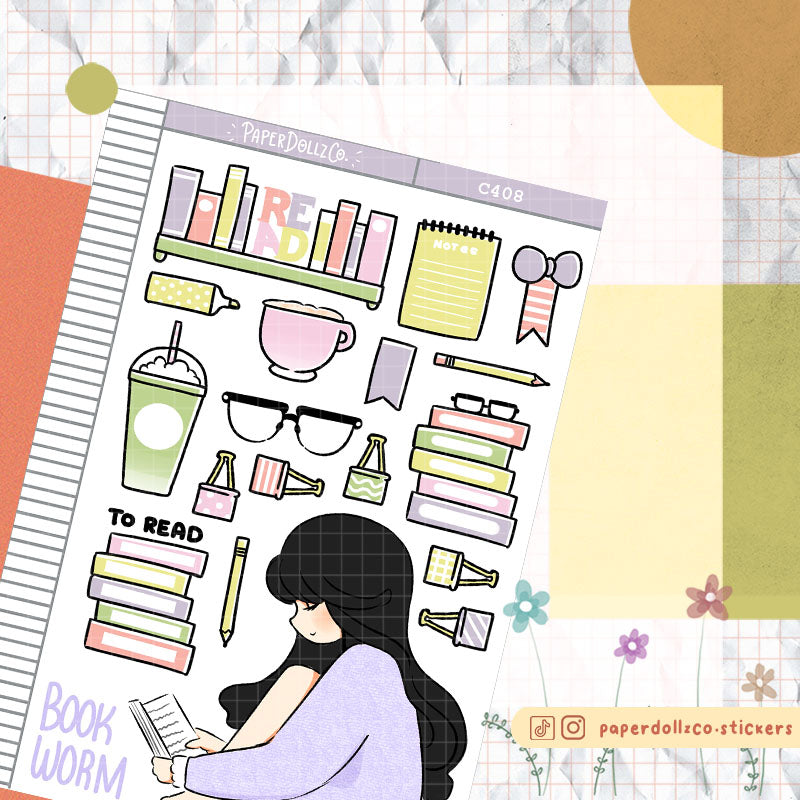 Bookworm Planner | Collection Stickers | C408