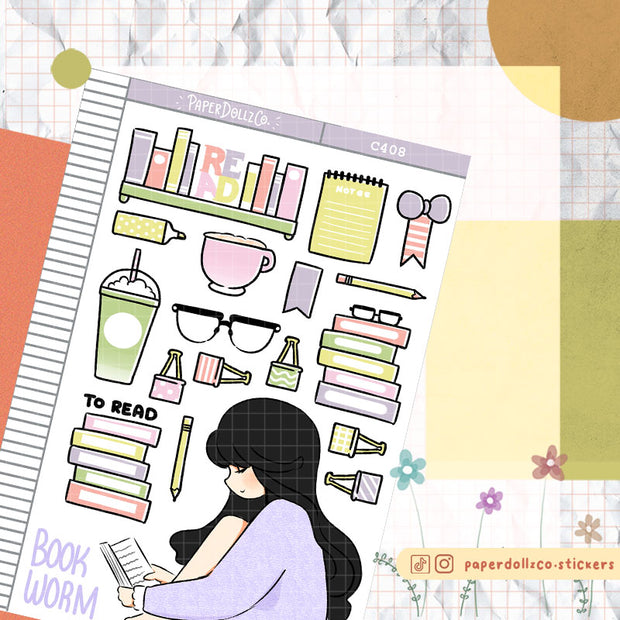 Bookworm Planner | Collection Stickers | C408