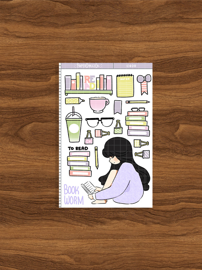 Bookworm Planner | Collection Stickers | C408