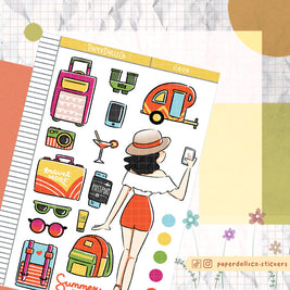 Summer Travel Planner | Collection Stickers | C409