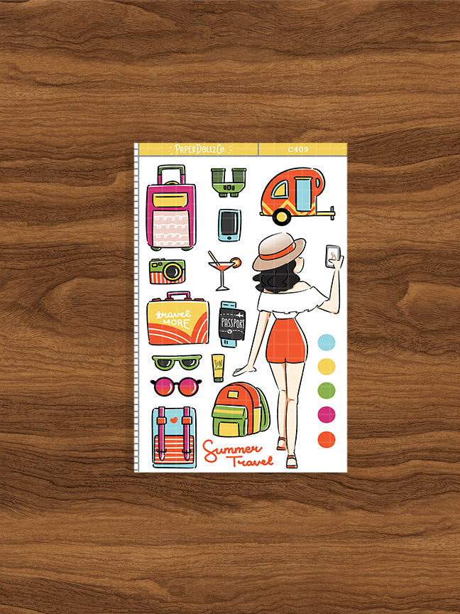 Summer Travel Planner | Collection Stickers | C409