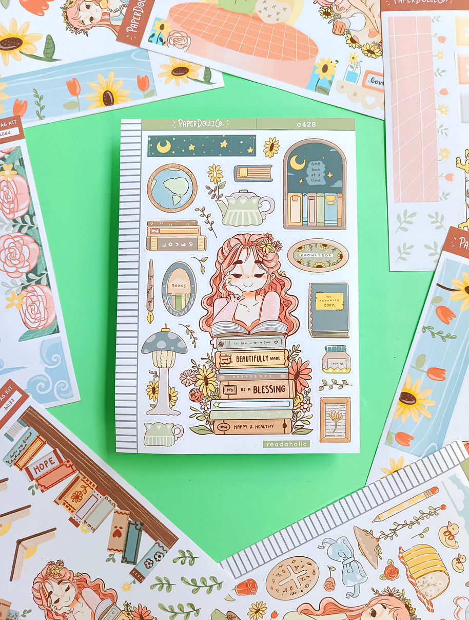 Readaholic | Reclaiming My Radiance | Collection Stickers | C428