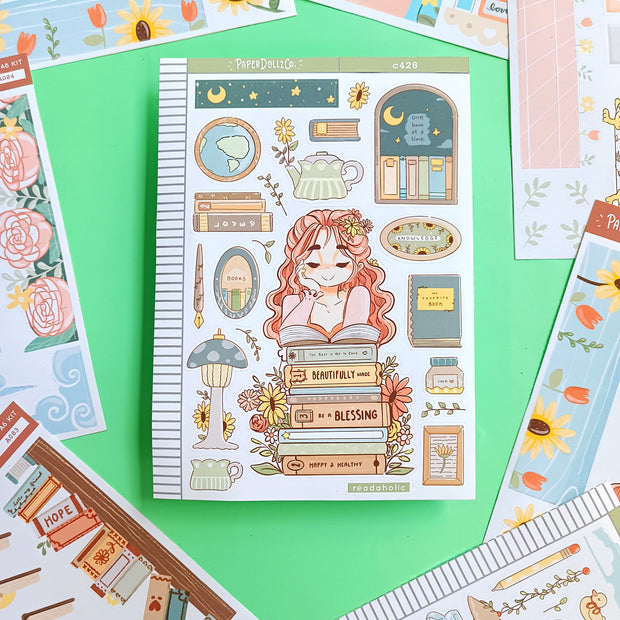 Readaholic | Reclaiming My Radiance | Collection Stickers | C428