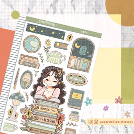 Readaholic | Reclaiming My Radiance | Collection Stickers | C428