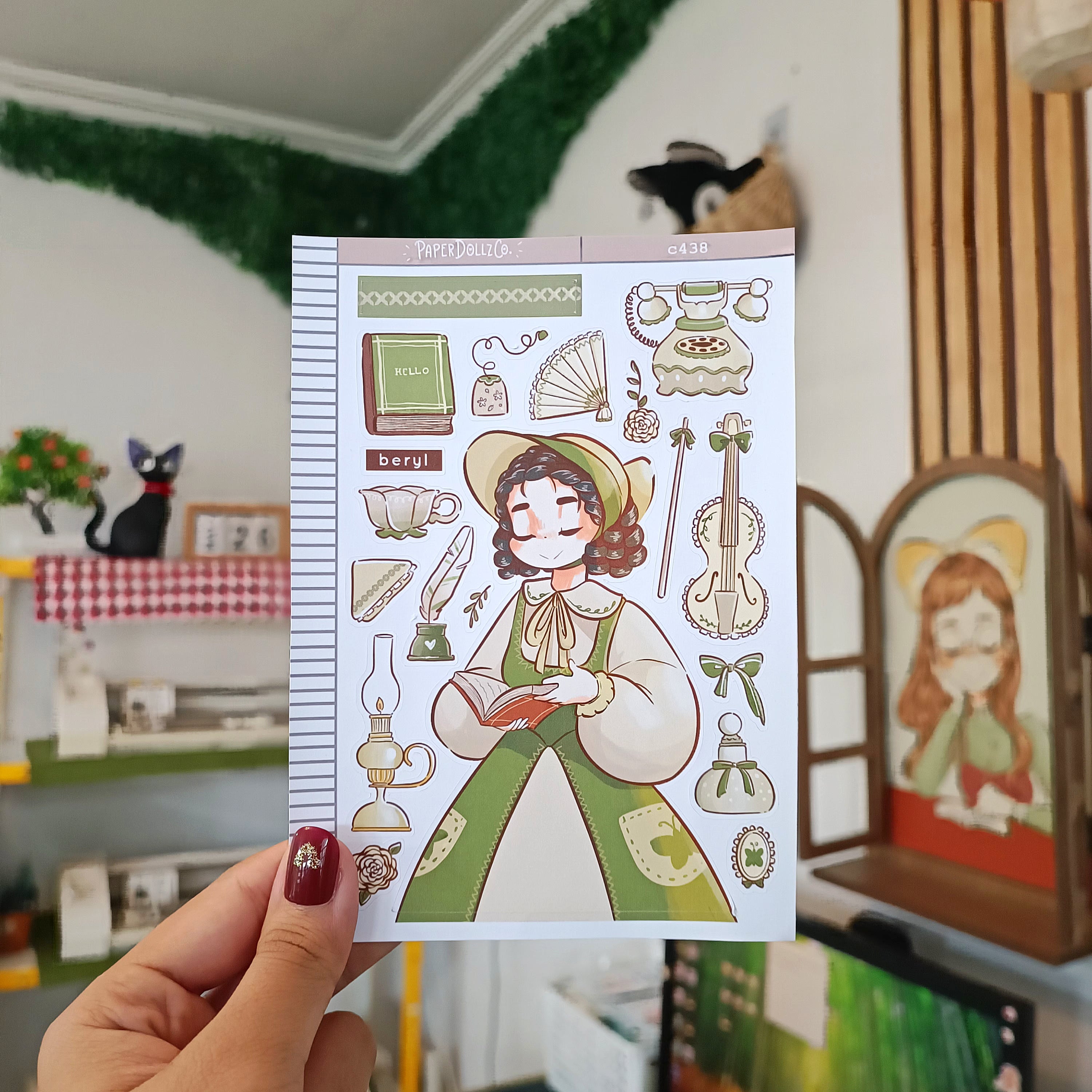 Beryl | Victorian Muses | Collection Stickers | C438