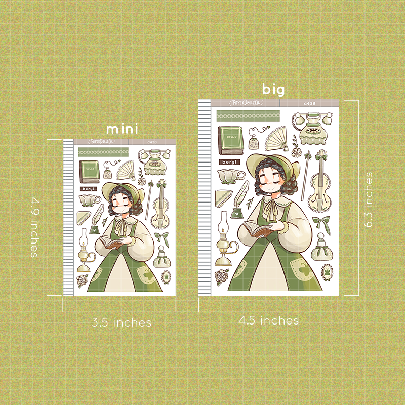 Beryl | Victorian Muses | Collection Stickers | C438