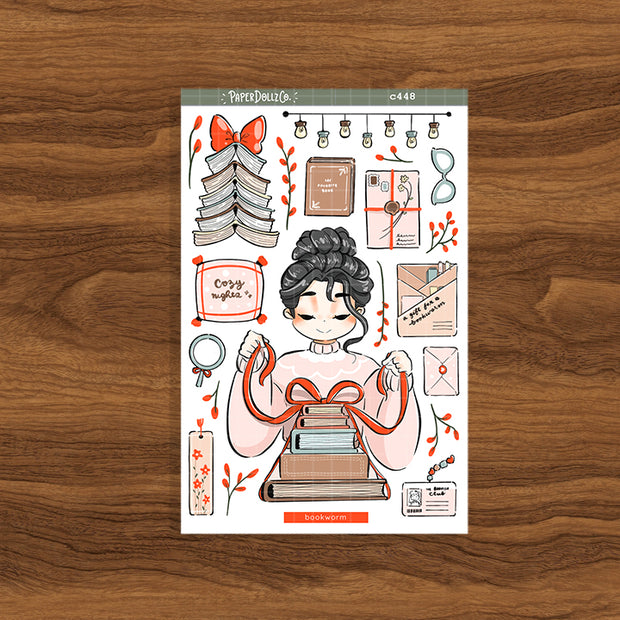 Bookworm | Unbox the Joy | Collection Stickers | C448