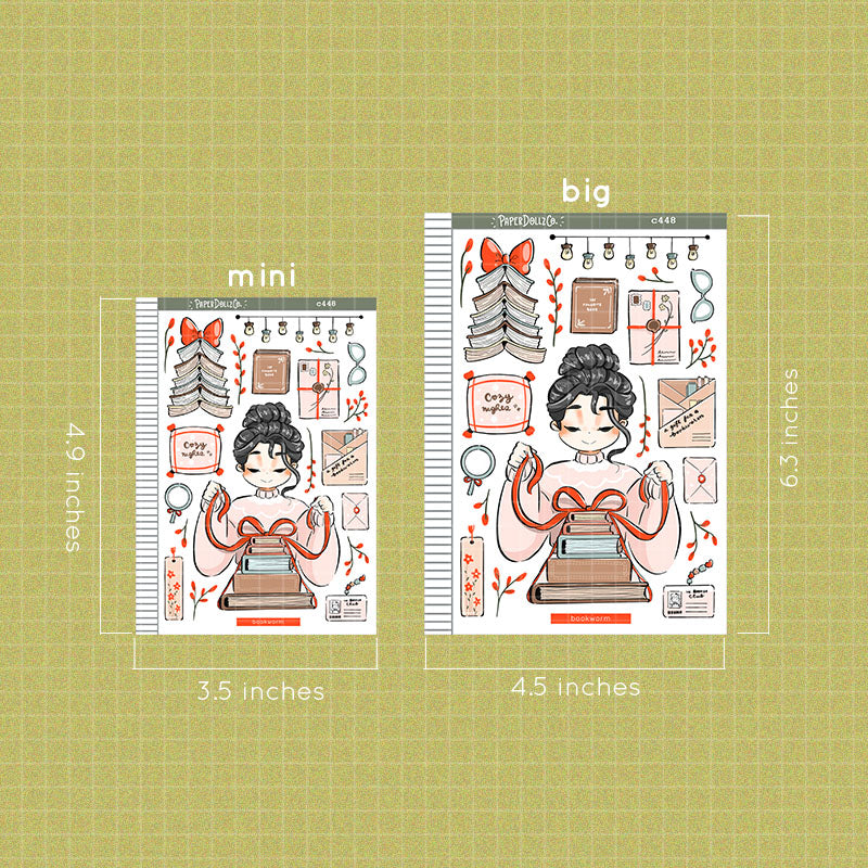 Bookworm | Unbox the Joy | Collection Stickers | C448