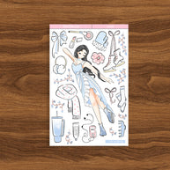 Ice Skating | Cloud Dancer | Collection Stickers | C465