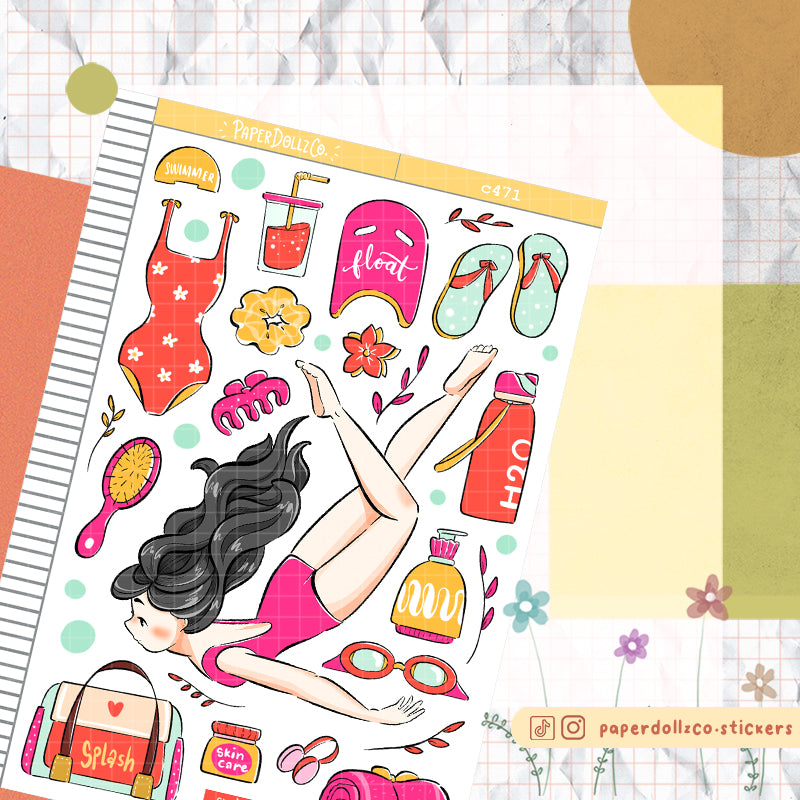 Swimming | Body In Motion | Collection Stickers | C471