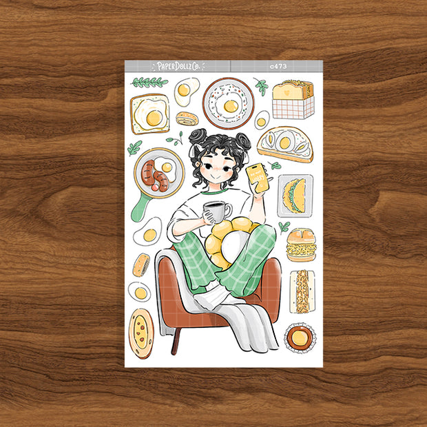 The Breakfast Club | Egg | Hobonichi Cousin Weekly Kit | hcwk157