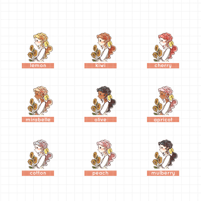 The Pretty Petal | PaperDollzCo | Sticker Book | CB044