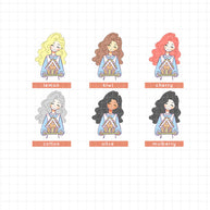 Pastel Christmas I PaperDollzCo Planner I Sticker Book | CB002