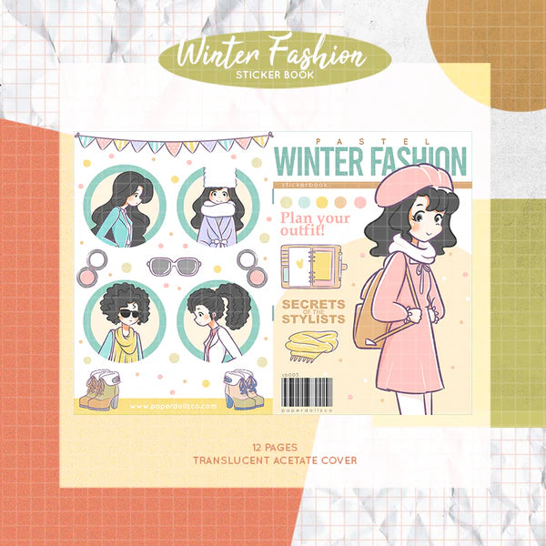Winter Fashion I PaperDollzCo Planner I Sticker Book | CB003