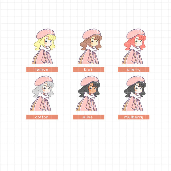 Winter Fashion I PaperDollzCo Planner I Sticker Book | CB003