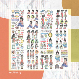 Time to Unwind I PaperDollzCo Planner I Sticker Book | CB004