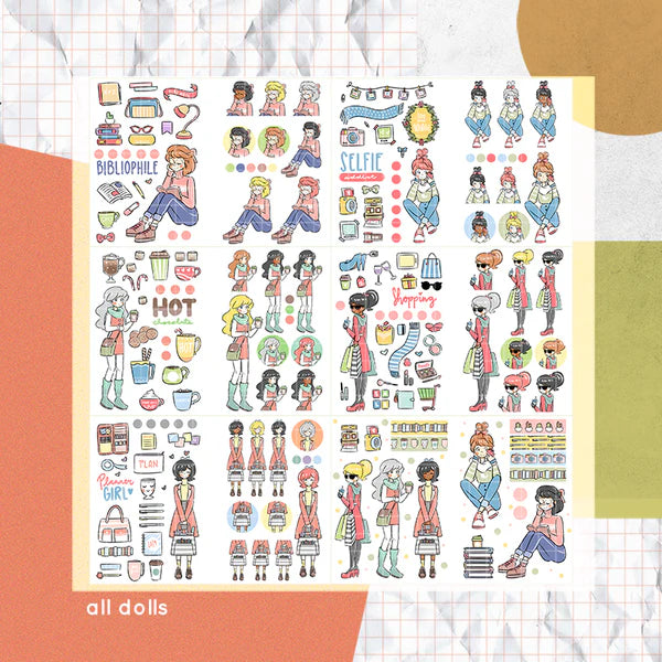 Time to Unwind I PaperDollzCo Planner I Sticker Book | CB004