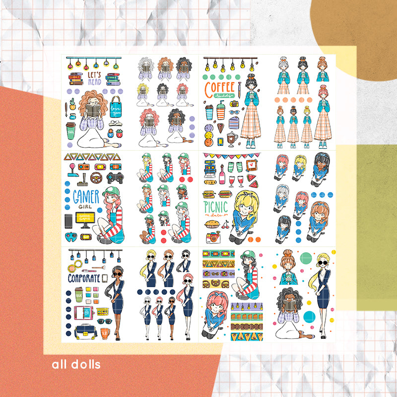 Happy Together I PaperDollzCo Planner I Sticker Book | CB005a